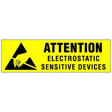 Bsc Preferred 1 x 2-1/2'' - ''Electrostatic Sensitive Devices'' Labels BUY00016340